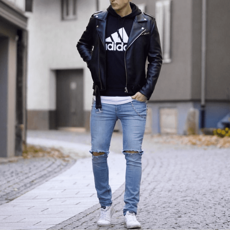 Best Leather Jackets to wear with Ripped Jeans