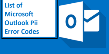 List of Microsoft Outlook Pii Error Codes 2021