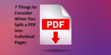 7 Things to Consider When You Split a PDF into Individual Pages