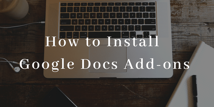 Installing Google Docs add-ons