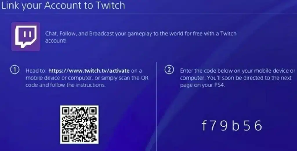 twitch tv activation on playstation